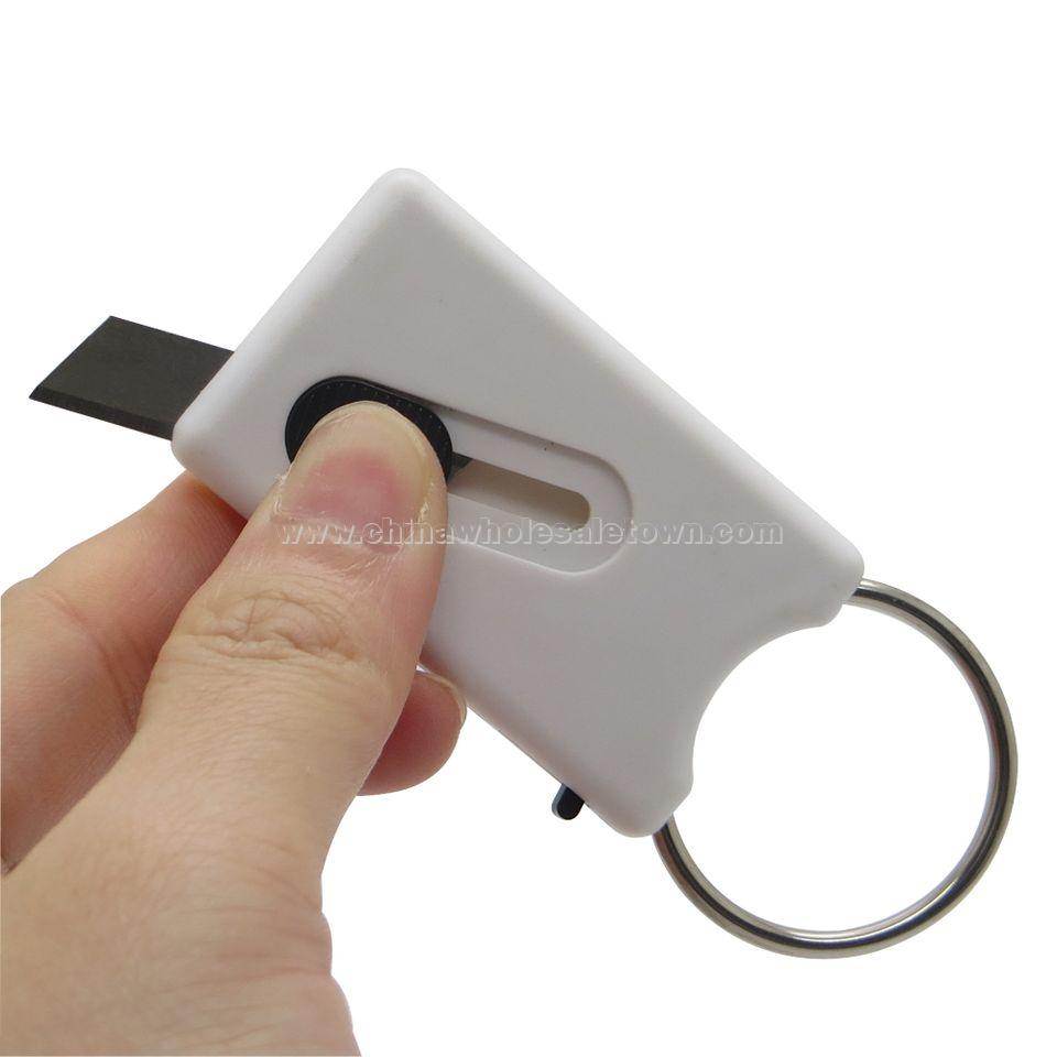 Plastic Paper Knife Envelope Slitter Keychain Letter Opener