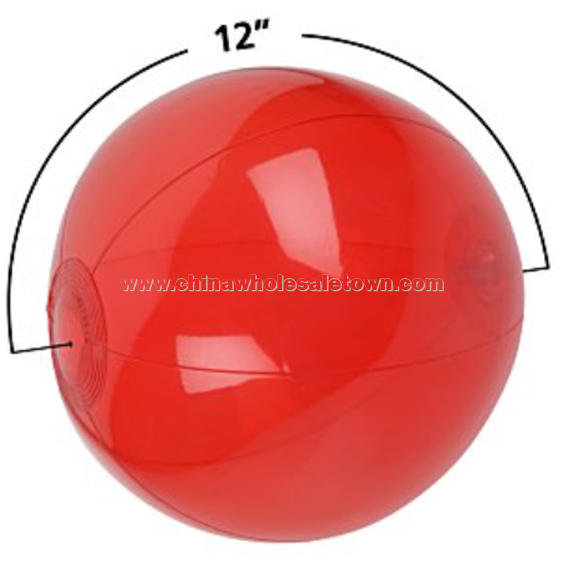 12" Beach Ball - Translucent