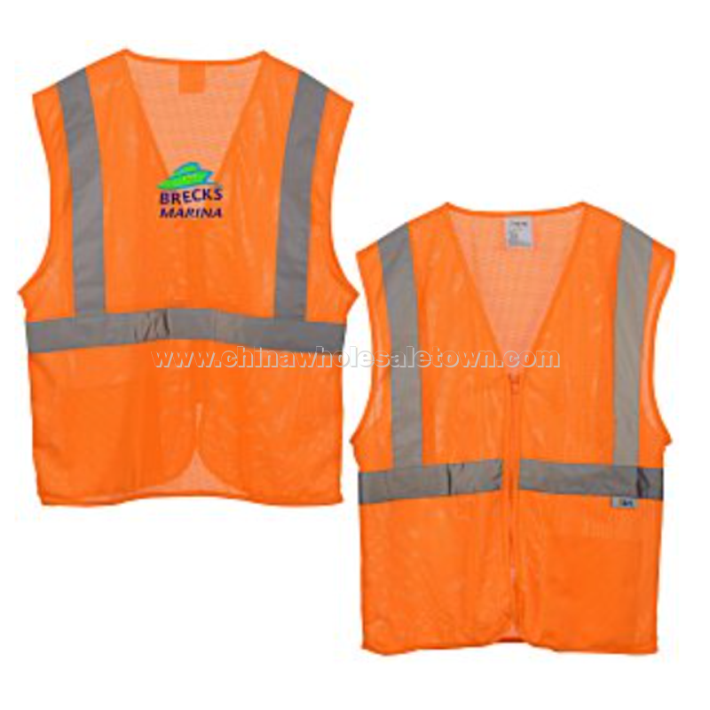 Xtreme-Visibility Reflective Zip Mesh Vest