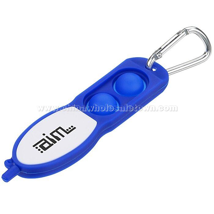 Push Pop Fidget Pen with Carabiner