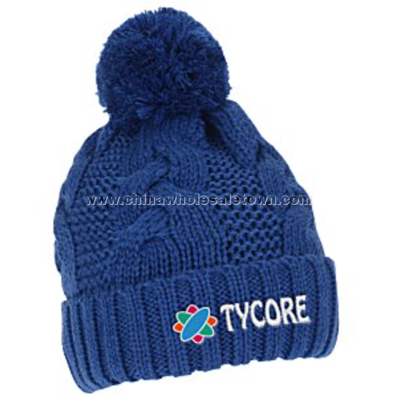 Divergent Knit Pom Beanie