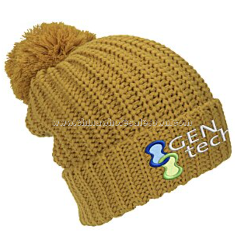 Richardson Chunky Slouch Knit Pom Beanie