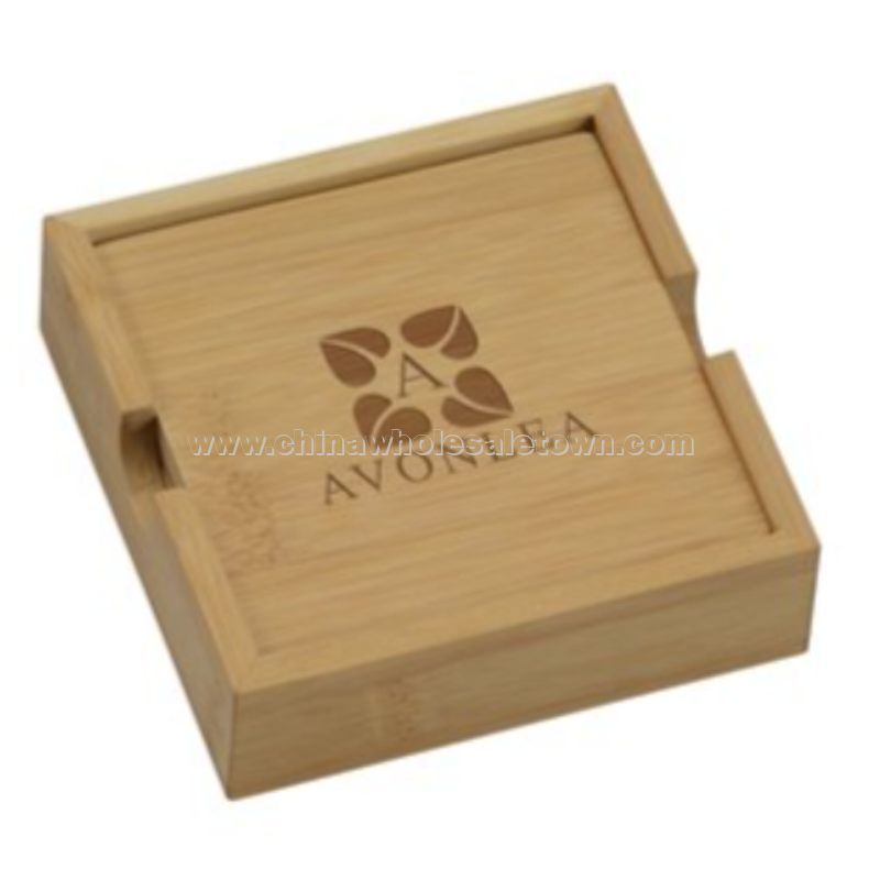 Bamboo Coaster Set