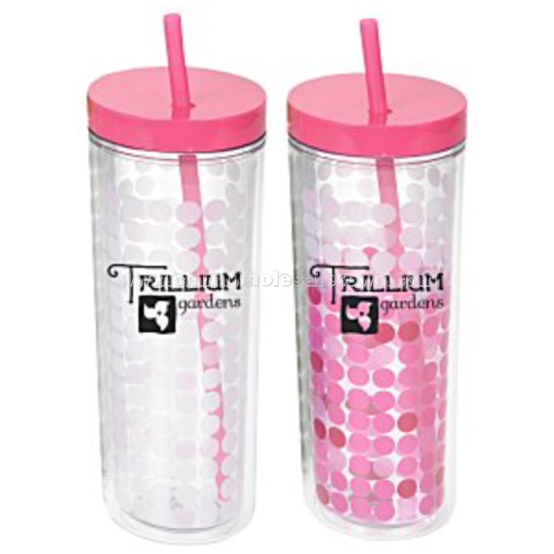 Ice Chameleon Tumbler with Straw - 16 oz.