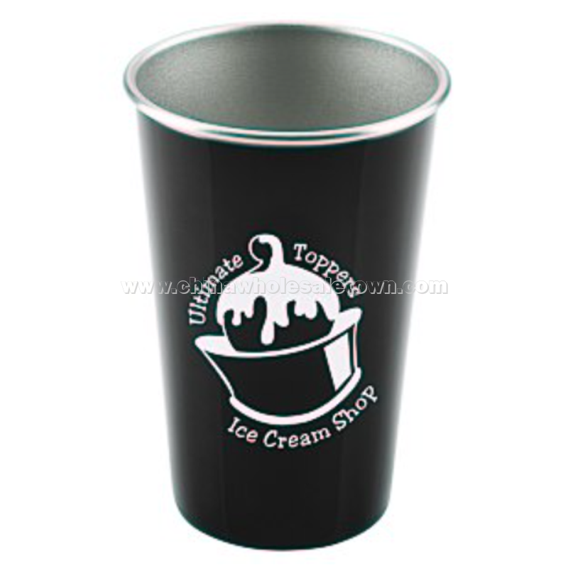 Stainless Steel Pint Glass - 16 oz.