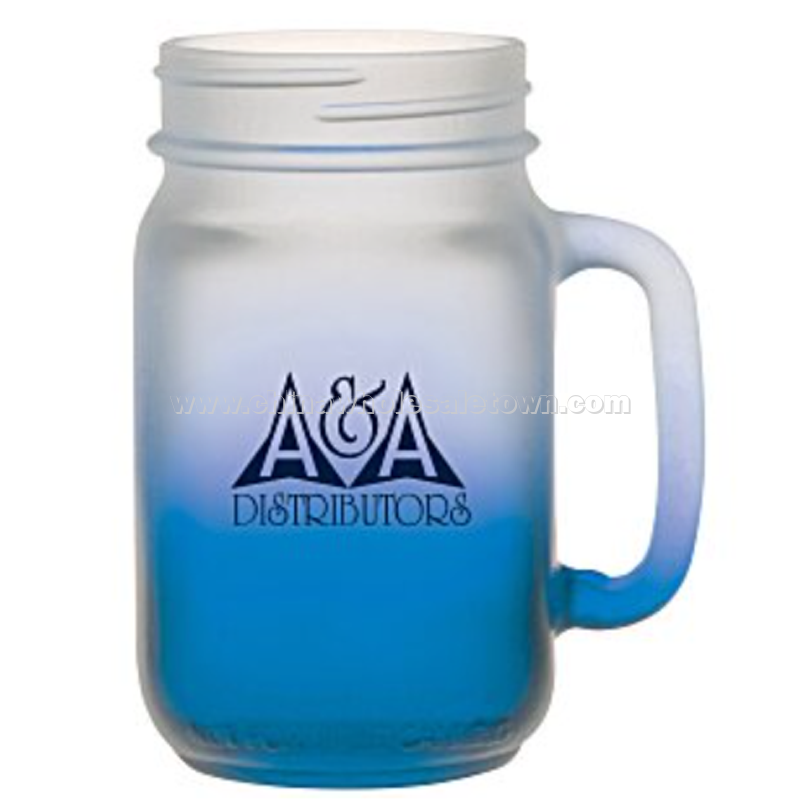 Mason Jar Mug - 16 oz. - Frosty Color