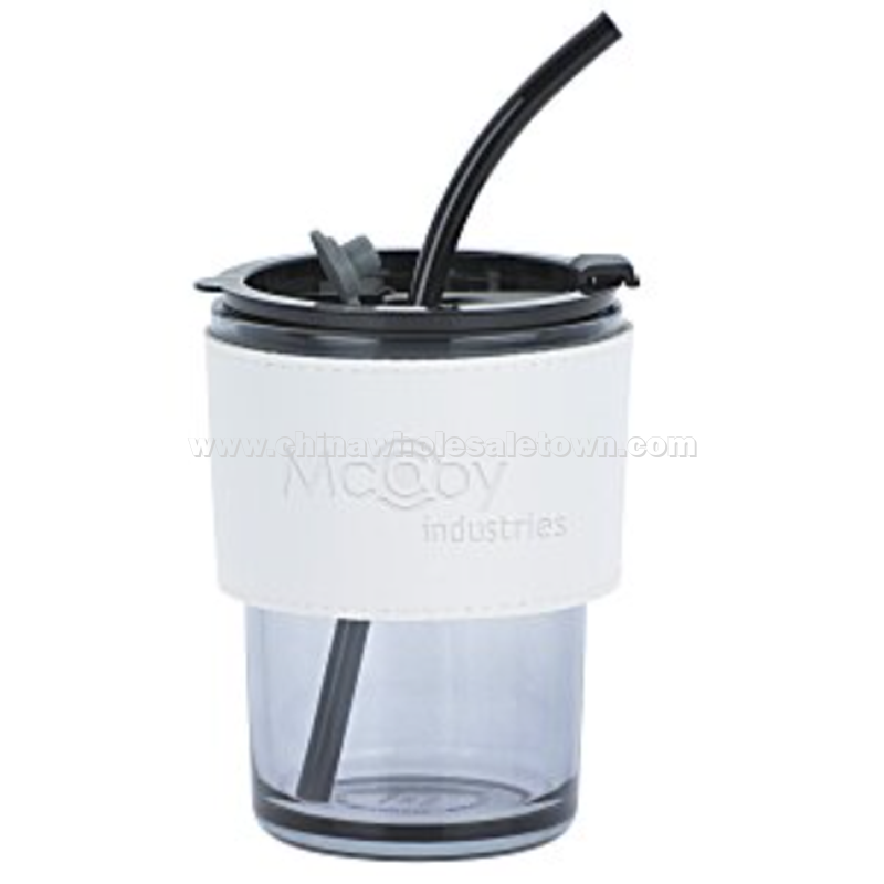 Oxford Glass Tumbler with Straw - 14 oz.