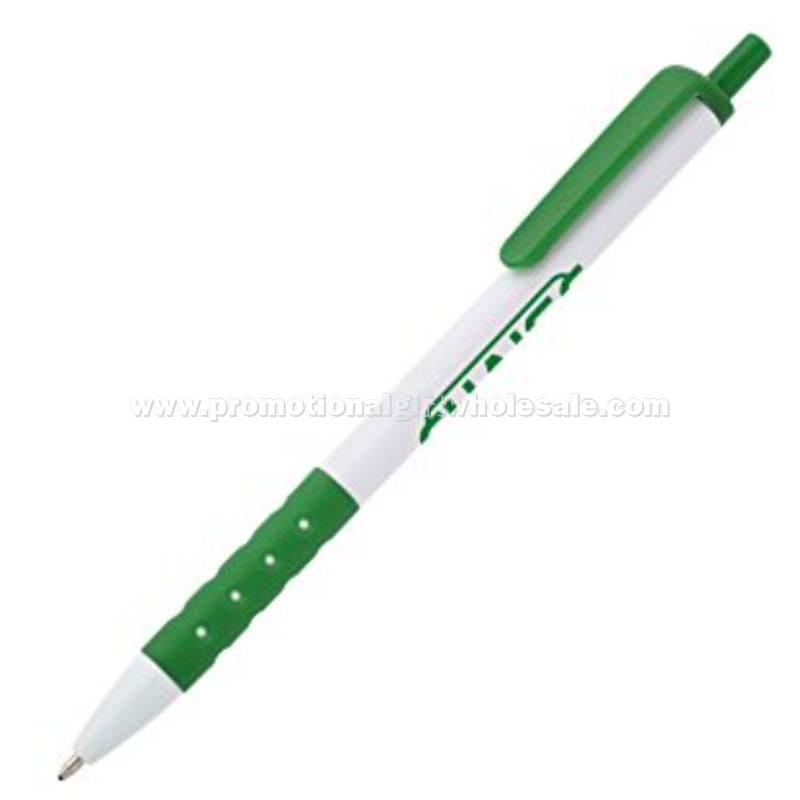 Grip Click Pen - White