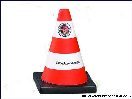 PU Traffic Cone Stress Ball