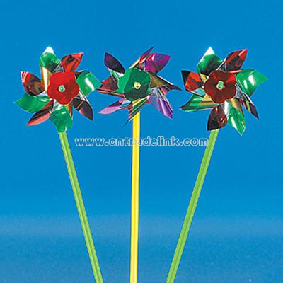 Glimmering Metallic Pinwheels