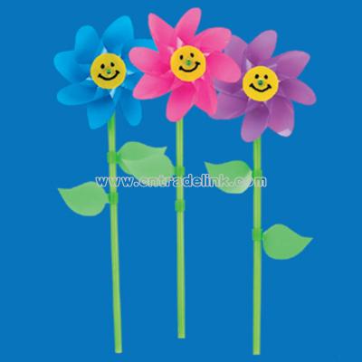 Smile Face Flower Pinwheels