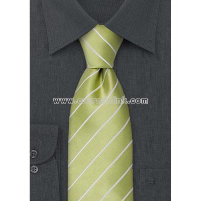 Green neckties Striped, lime green necktie