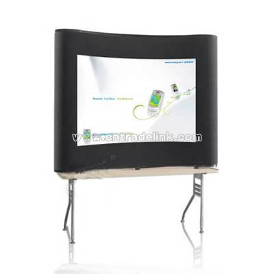 2x2 Curve Desktop Pop Up with fabric panel