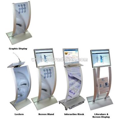 LCD Screen Stand (with Literature Holder)