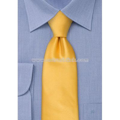 Solid Yellow Kids Tie