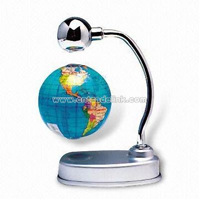 Electro-manetic Floating Globe with Suspension Technology