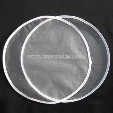 Organza Circles with Satin Edge