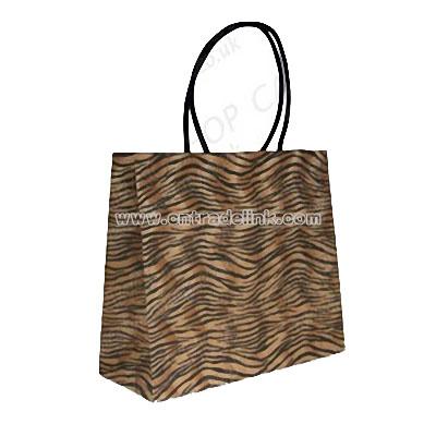 Tiger Design Carrier Bags with Twisted Handles