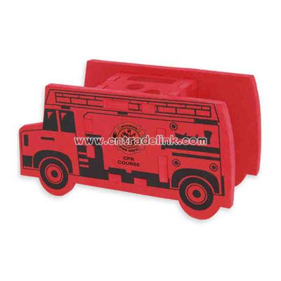 Fire truck shape desk top puzzle organizer