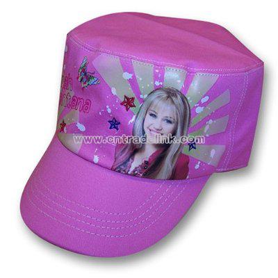Disney Hannah Montana Girl's Pink Cadet Cap Hat