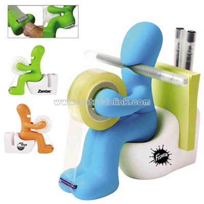 Desk Tape Holder with Pen Holder and Memo Holder