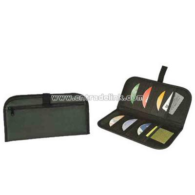 Leatherette deluxe CD visor organizer