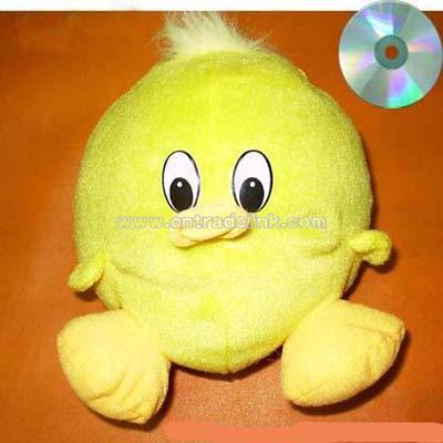 Plush Duck Shape CD Bag