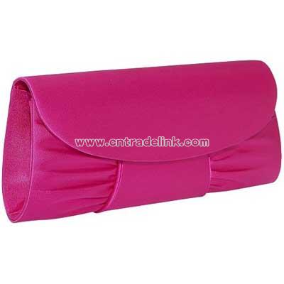 Regale Gathered Satin Evening Bag