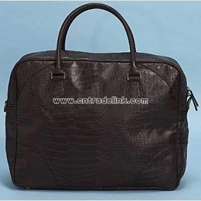 Brown Croc Holdall