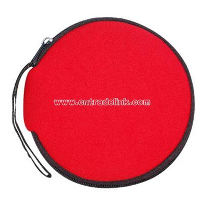 Round CD wallet holds 12 CDs