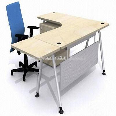 Office Desk with Metal Leg