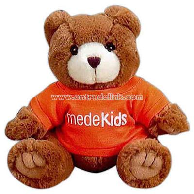 Sitting 10" brown bear stuffed animal