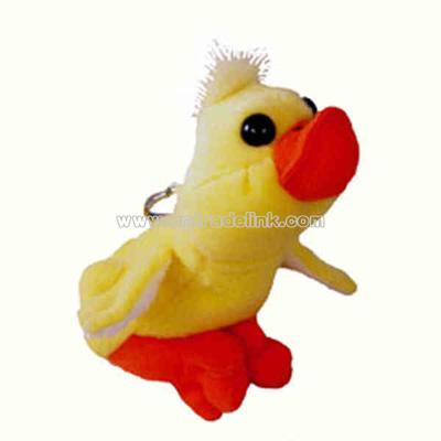 Stuffed 5" duck keychain