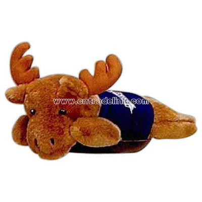 Stuffed 8" laying moose beanie with t-shirt
