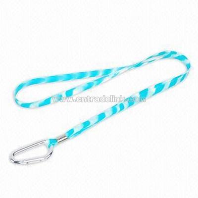 Silicone Lanyard with Silkscreen Printing