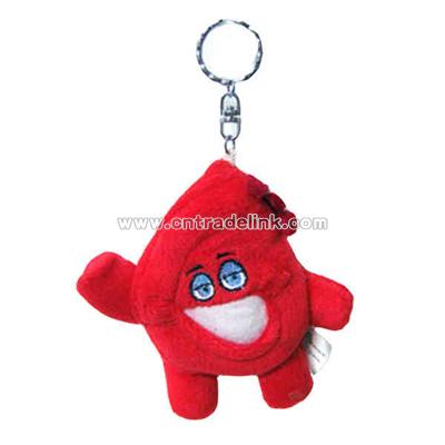 Stuffed 5" "Hardy Heart" keychain