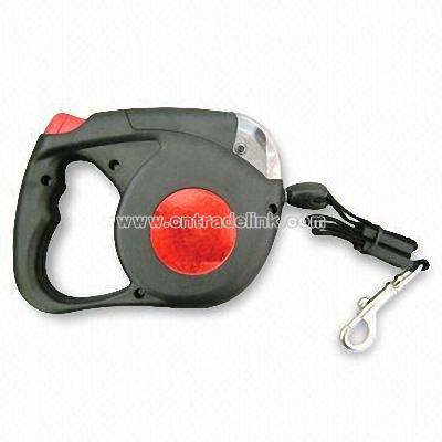 Retractable Dog Leash with Flashlight