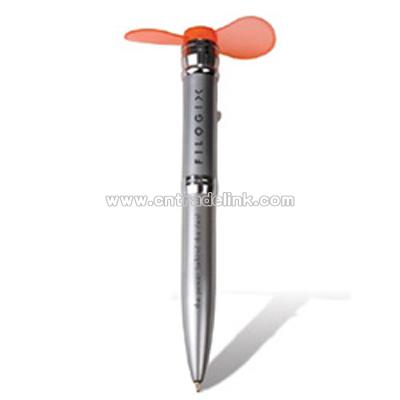 Metal Twist Action Fan Pen