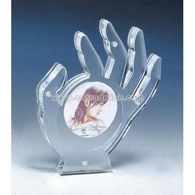 Acrylic Hand Shaped Photo Frame