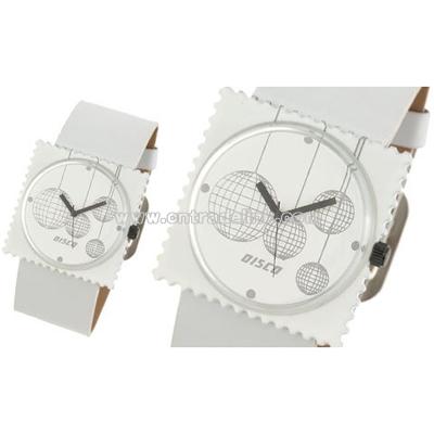 White Band Girls' Leisure Sports Watch Stamp Face