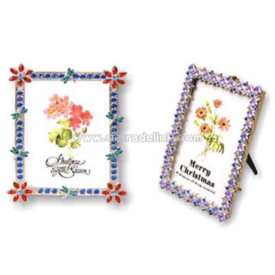 Pewter Photo Frame with Gemstone