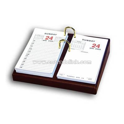 Leather standard calendar holder