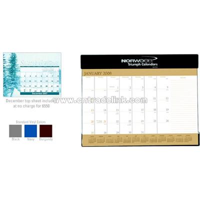 Vinyl Desk Pad Calendar