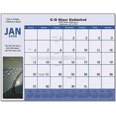 Custom Four Color Desk Pad Calendar