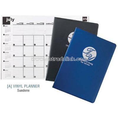 Vinyl Suedene Monthly Planner