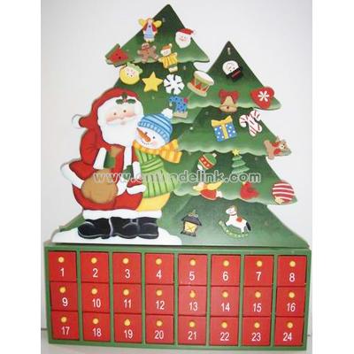 24"Wooden Advent Calendar