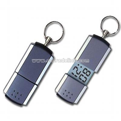 KeyChain with Mini LCD Calendar Clock