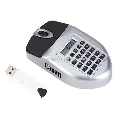 Wireless USB Mouse with Calculator Combo