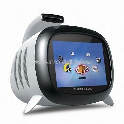 3.5-inch Digital Photo Frame with Clock and FM Radio