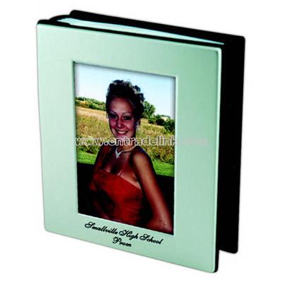 Brushed aluminum photo album